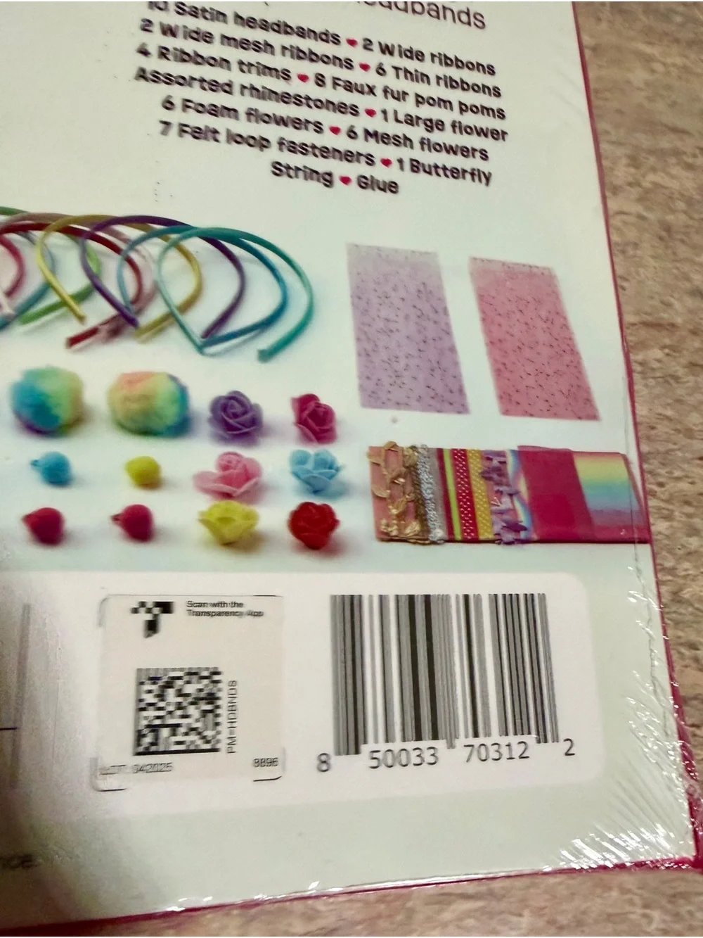 Pretty Me DIY Headband Making Kit - Pink Floral. Make 10 headbands